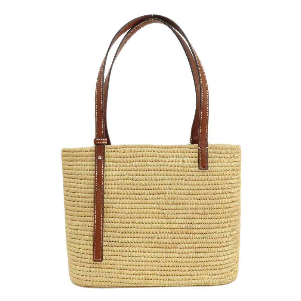 Loewe Calfskin Tote Bag Basket Raffia Square